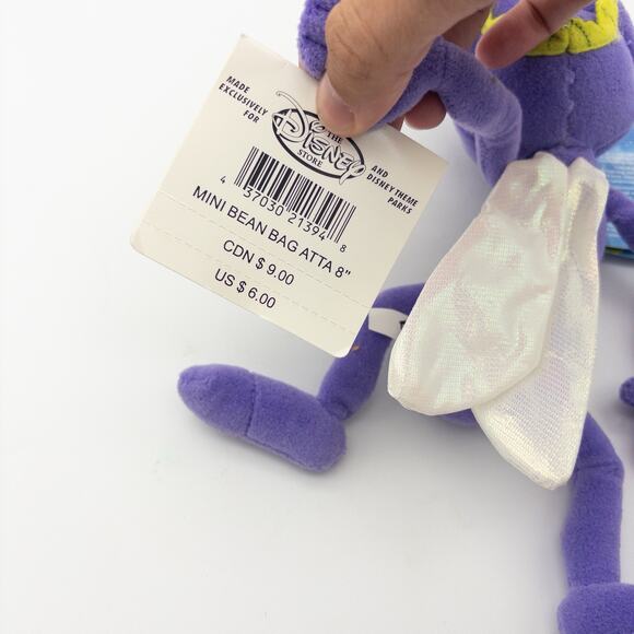 Lot Of 4 1990s Disney Store A Bugs Life Atta, Flik, Dim, Dot 8" Bean Bag Plush - Picture 4 of 14